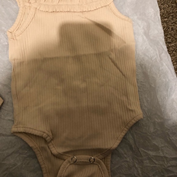 Infant Baby Girls Summer Knit Outfits Ribbed Sleeveless Romper Bloomers Shorts - Picture 3 of 7